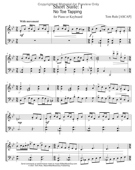 Short Suite for Piano