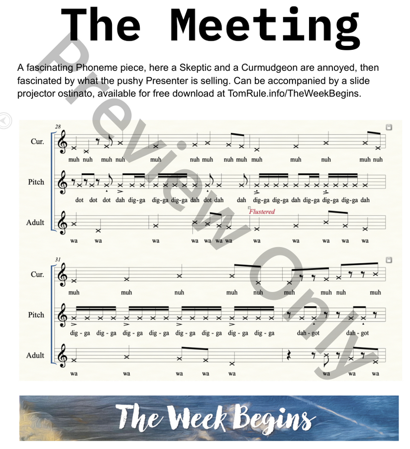 Sheet Music: “The Meeting”